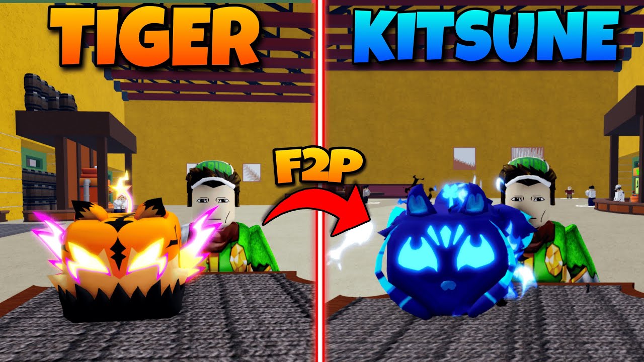 Обмен с TIGER на KITSUNE за 10 сделок (Blox Fruit)