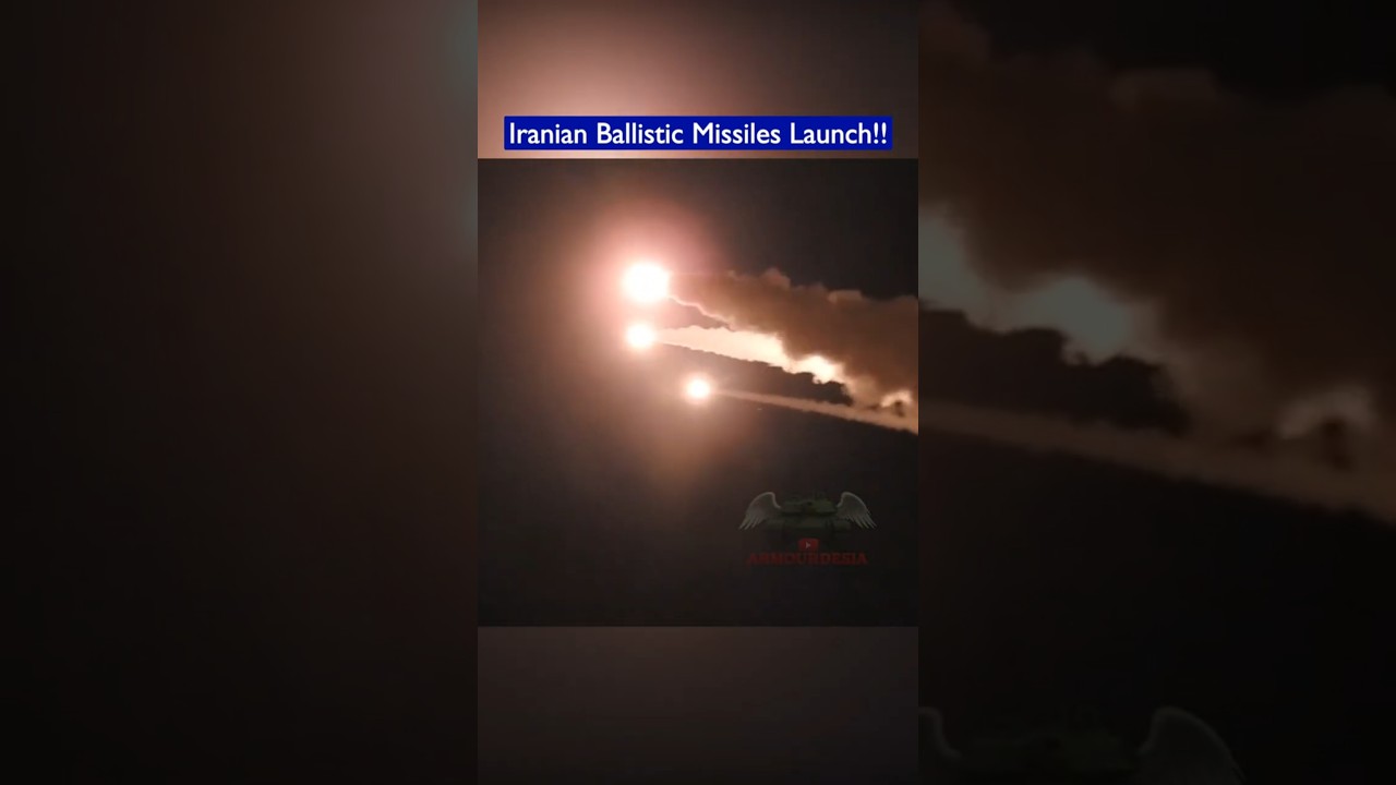 Iran Launches Kheibar Shekan Ballistic Missiles Toward Israel