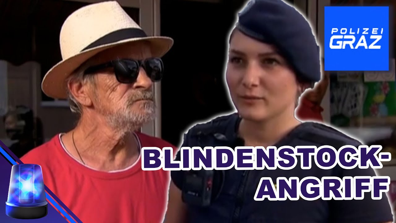 Betrunkener geht mit Blindenstock auf Gäste los 🍺 | Polizei Graz - Radau in Karlau | ATV