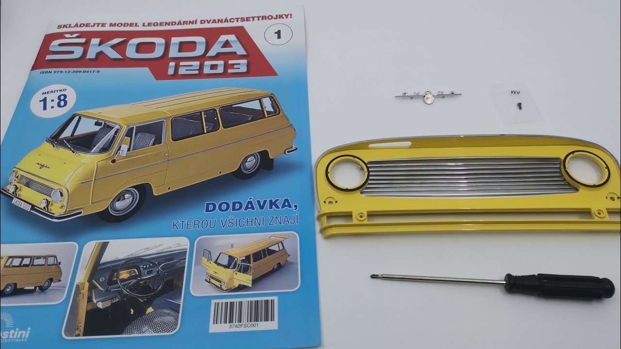 Škoda 1203 v měřítku 1:8 od DeAgostini - představení kolekce a stavba 1. čísla