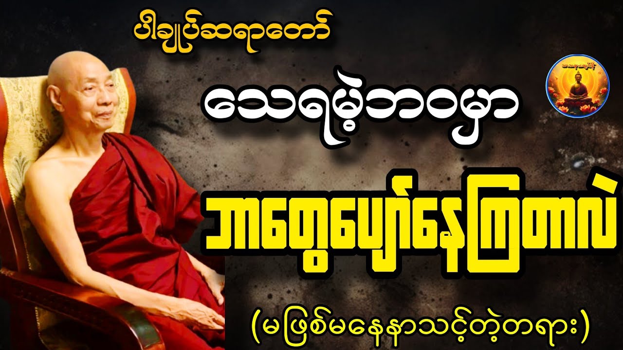 ❗သေရမဲ့ဘဝမှာ ဘာတွေပျော်နေကြတာလဲ - သိလျက်နှင့် အကျင့်ခက် (ပါချုပ်ဆရာတော်)🙏 #တရားတော်များ 