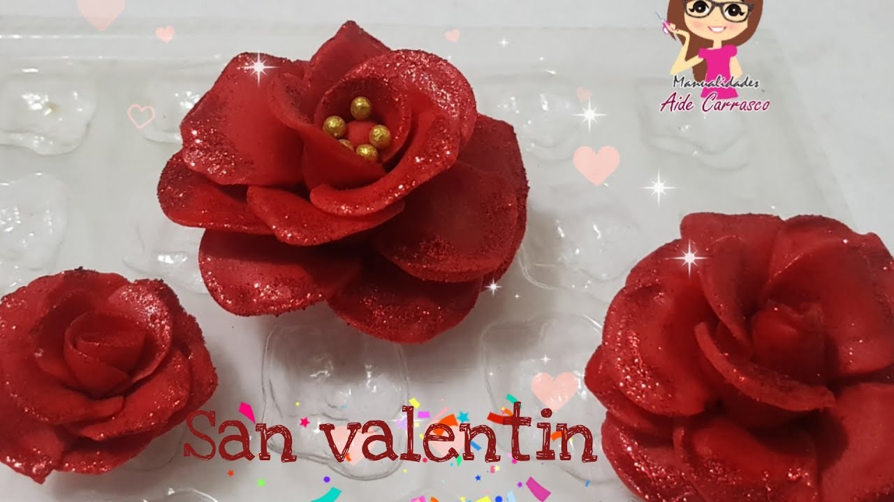 COMO HACER ROSAS DE FONDANT SIN MOLDES
