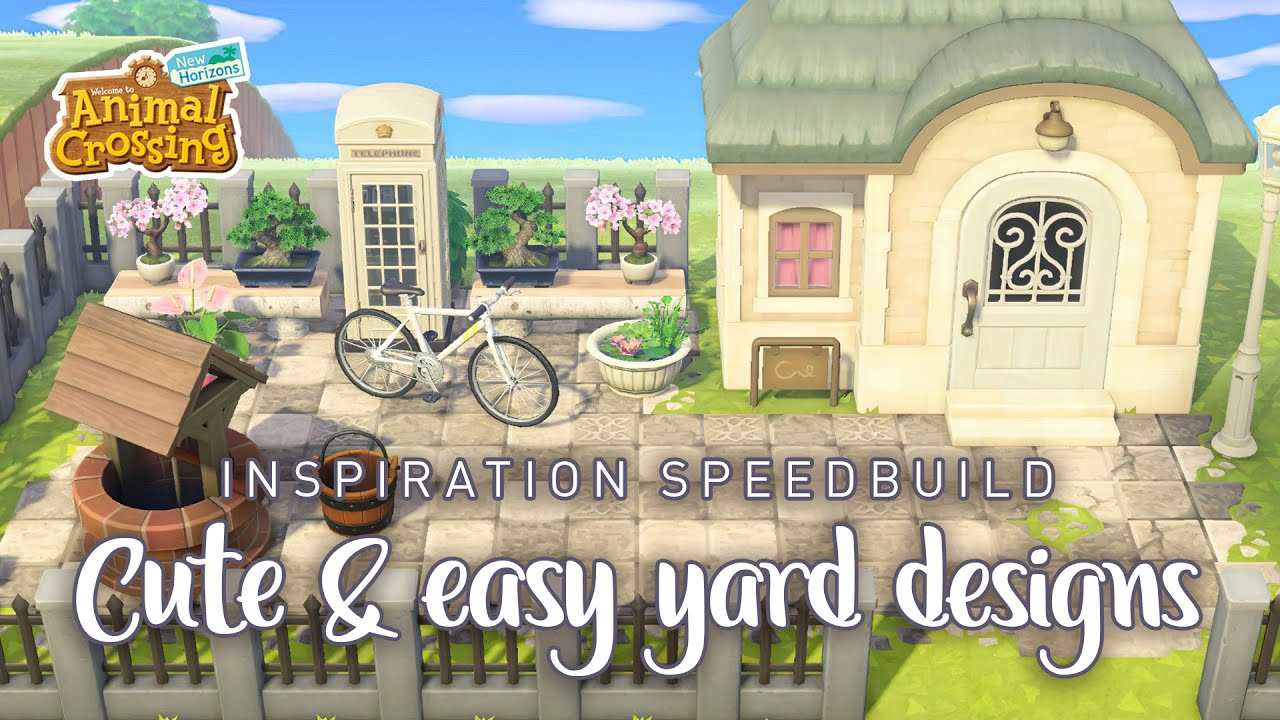 3 Cute yard designs that are easy to build | Speedbuild | Animal Crossing New Horizons
