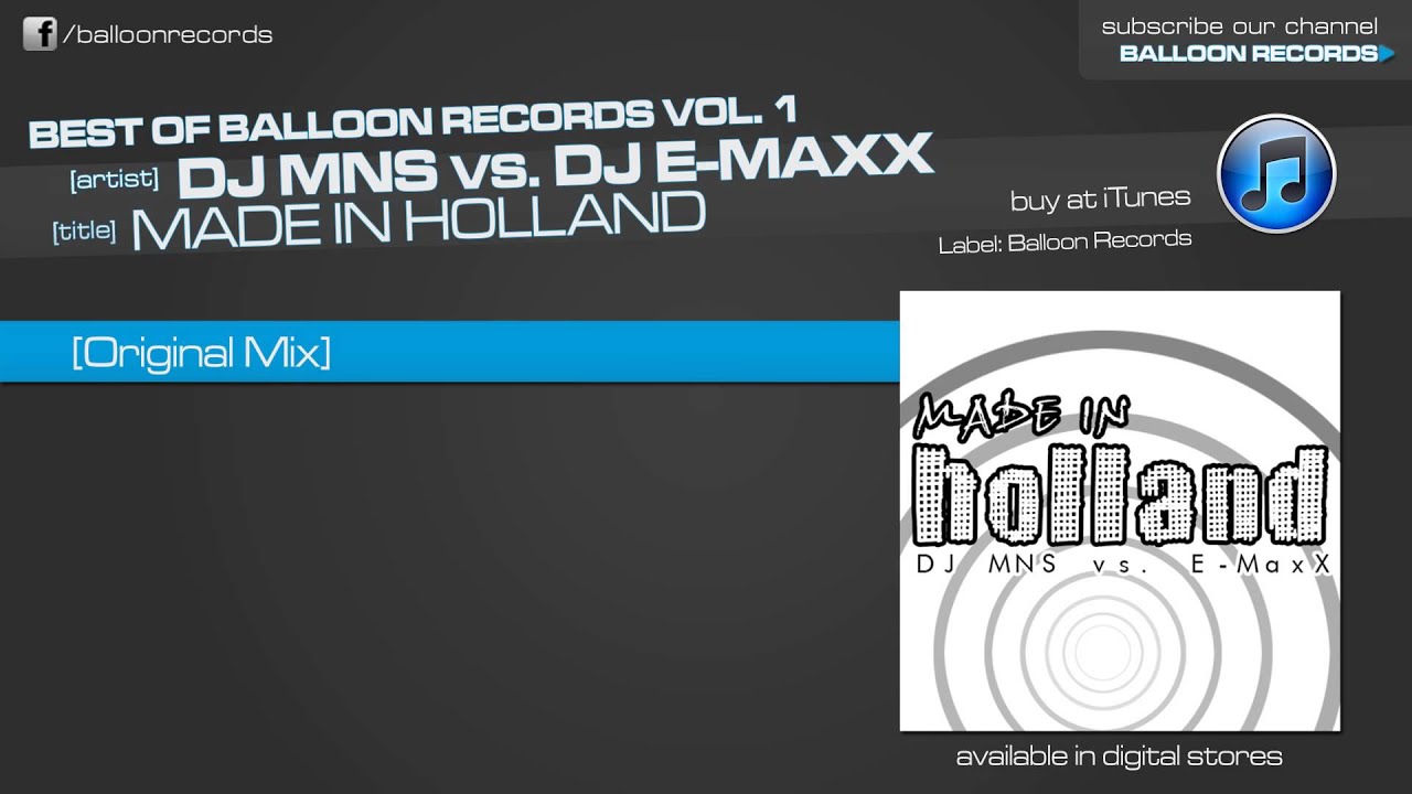 DJ MNS vs. DJ E-MaxX - Made In Holland (DJ E-Maxx Mix)