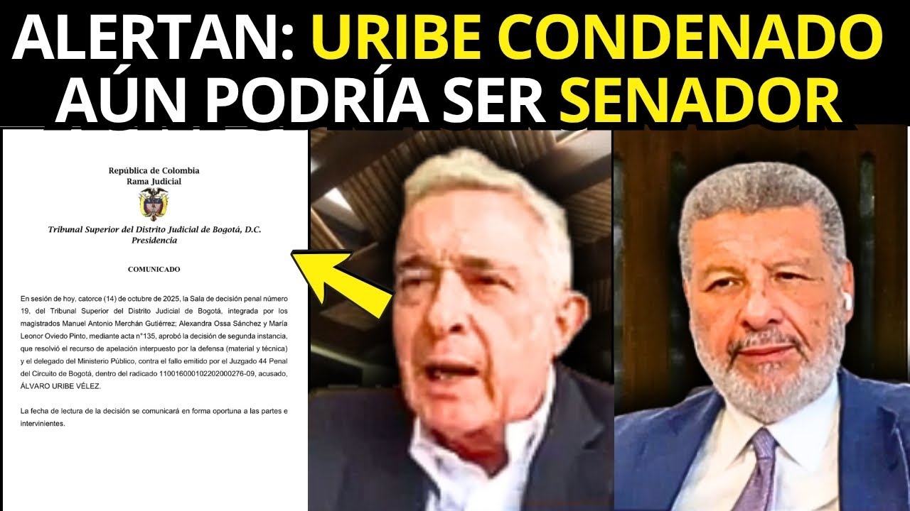 Alertan:🚨URIBE CONDENADO podr&iacute;a ser SENADOR; JUECES ENTREGAR&Aacute;N DECISI&Oacute;N; &iexcl;NO LES FUNCION&Oacute; JUGADA!