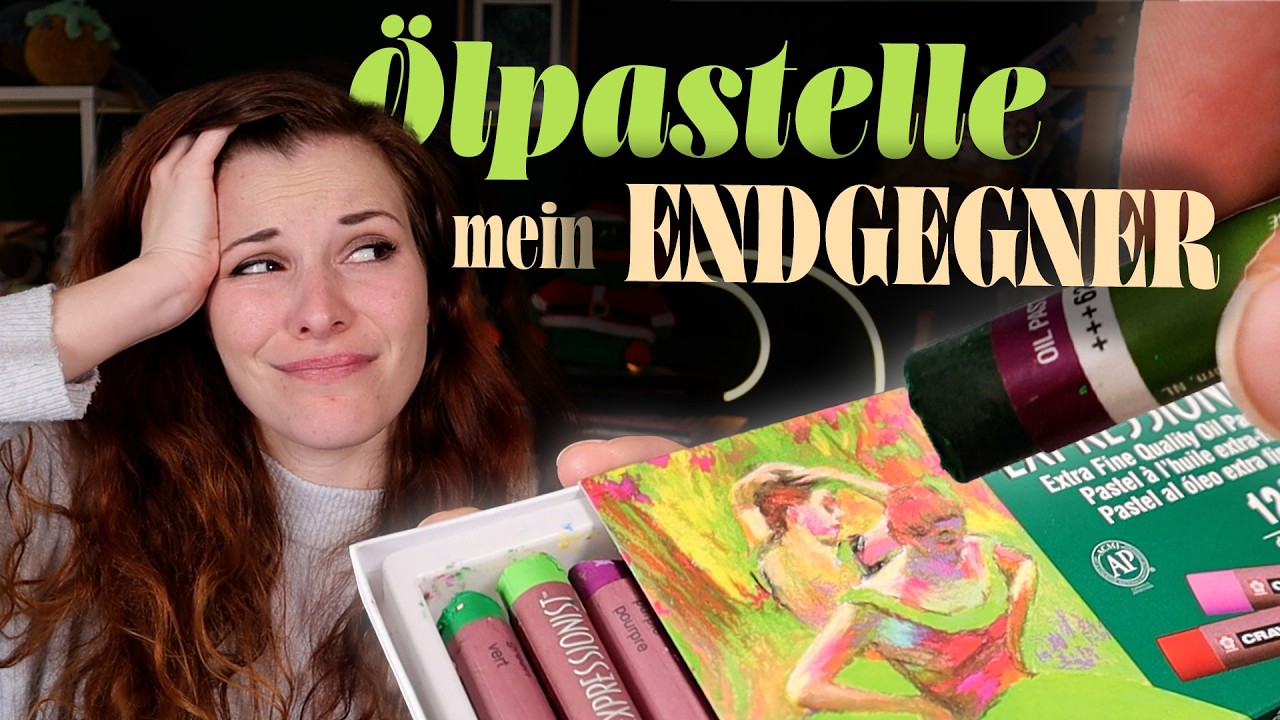 Ölpastelle mögen mich NICHT und ich sie nicht - oder sind sie vielleicht doch nicht so doof?!