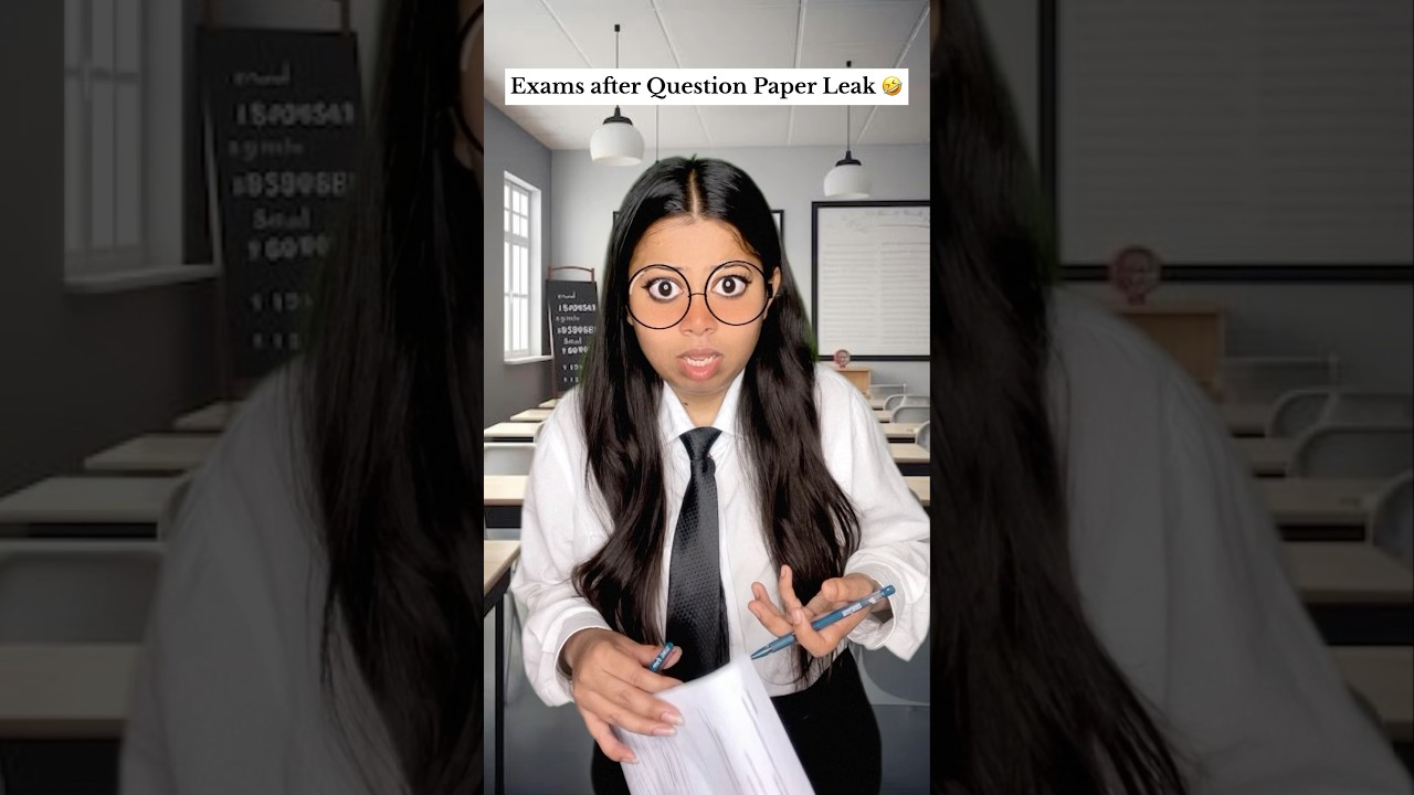Exams After Question Paper Leak 🤣 #comedy #funny #school #exams #youtubeshorts