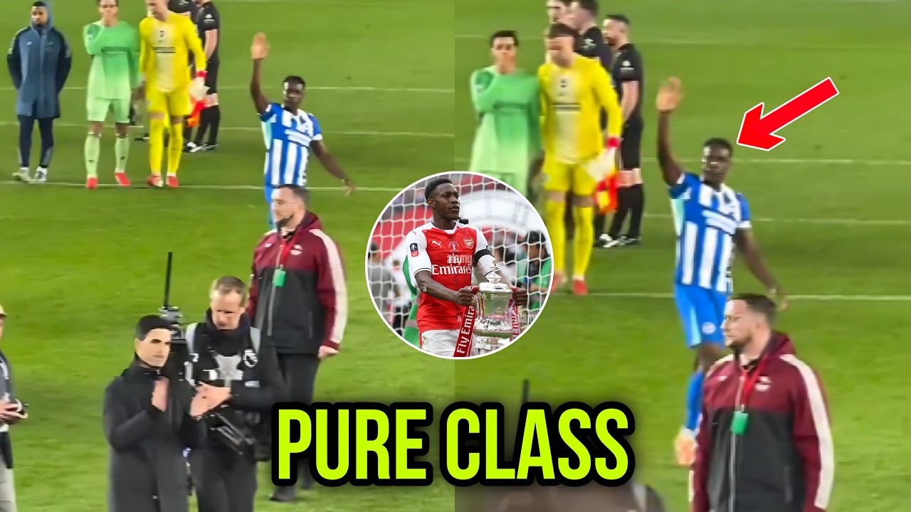 Замечено! Трогательный момент Дэнни Уэлбека с болельниками &laquo;Арсенала&raquo;.