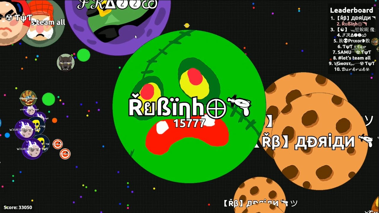 SUPER POP SPLIT!! | Agar.io | Rubinho vlc