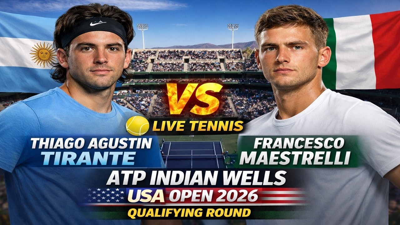 Thiago Agustin vs Francesco Maestrelli 🎾LIVE TENNIS ATP INDIAN WELLS USA OPEN 2026 | Qualifying