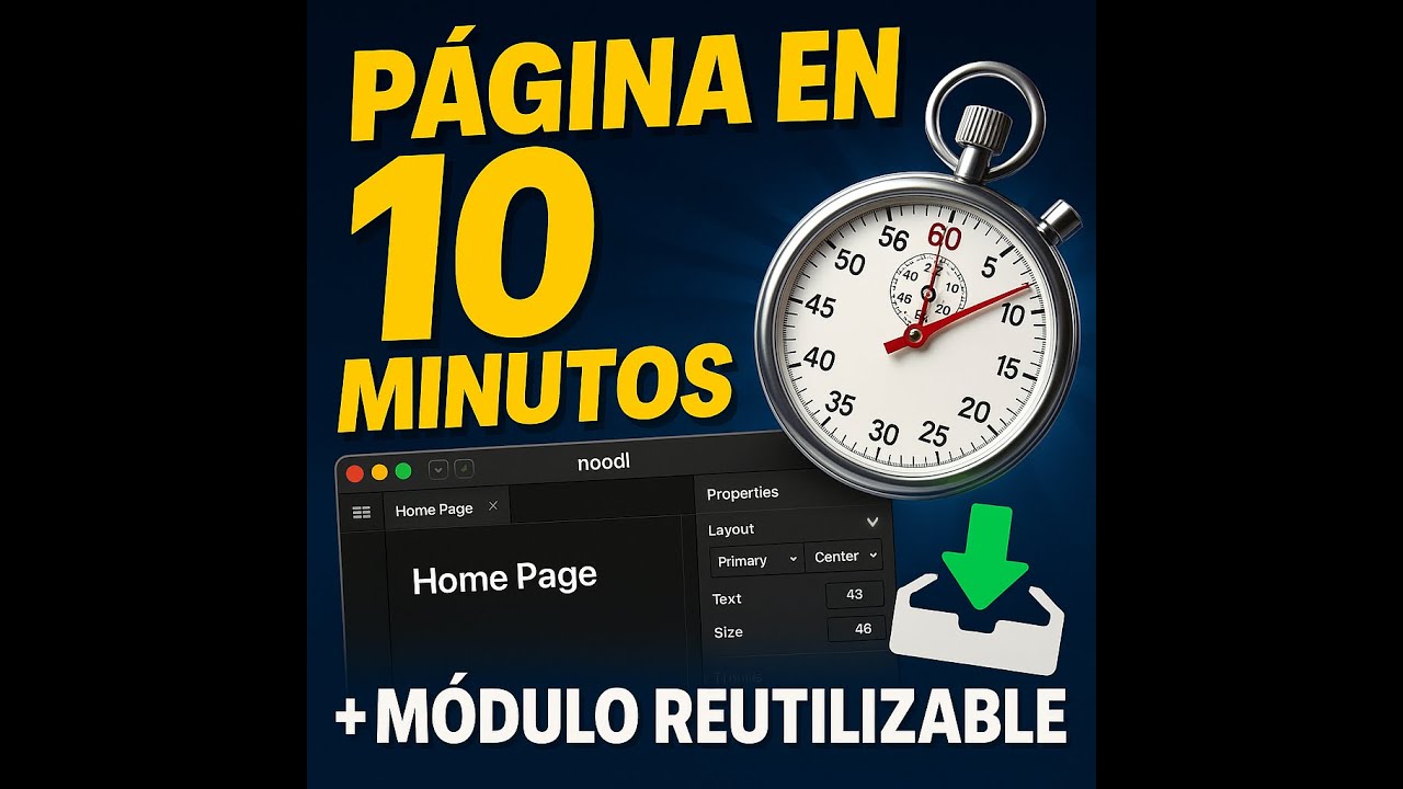 ¡Increíble! Crea una página web en Noodl en solo 10 minutos ⏱️ + módulo que puedes reutilizar