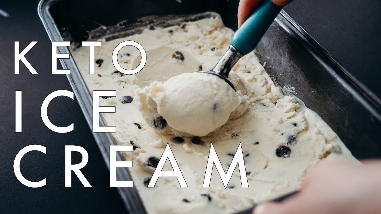 HOMEMADE KETO ICE CREAM | Mint Chocolate Chip Flavor
