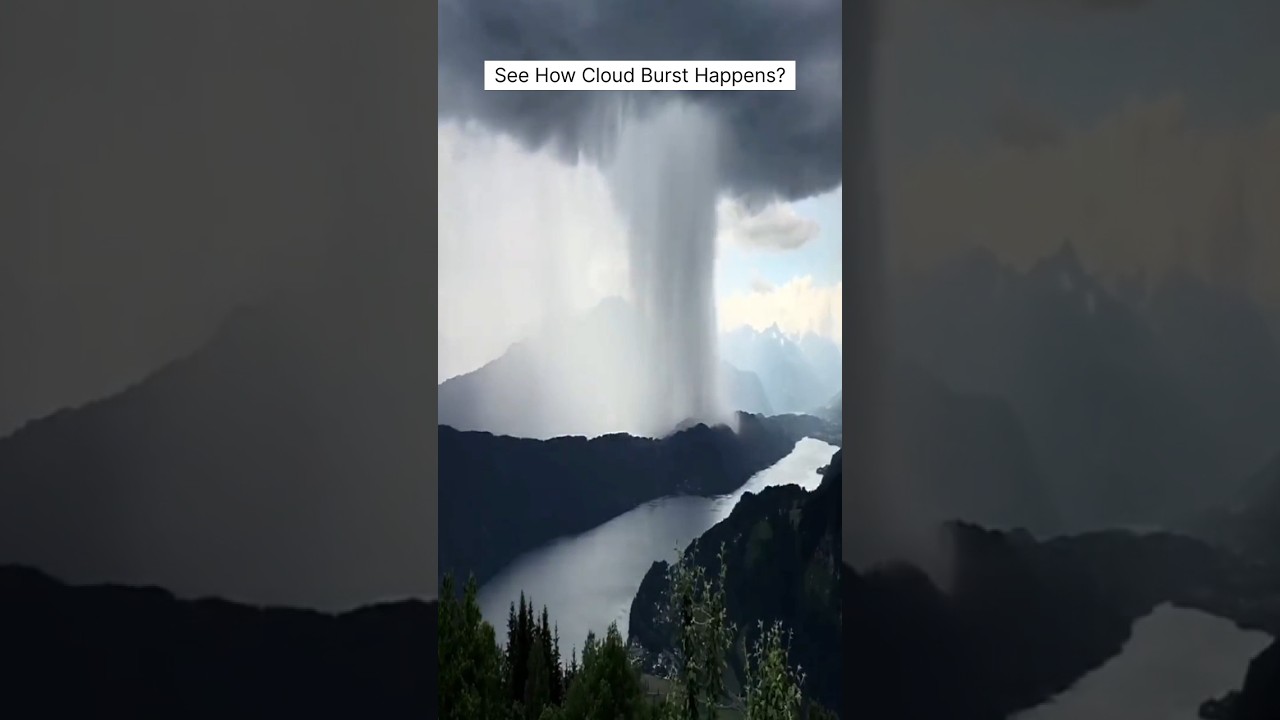 Cloud Bursting Real Video | Dekhiy Badal Kaise Fat Ta ha #trending #flood #viral #trending
