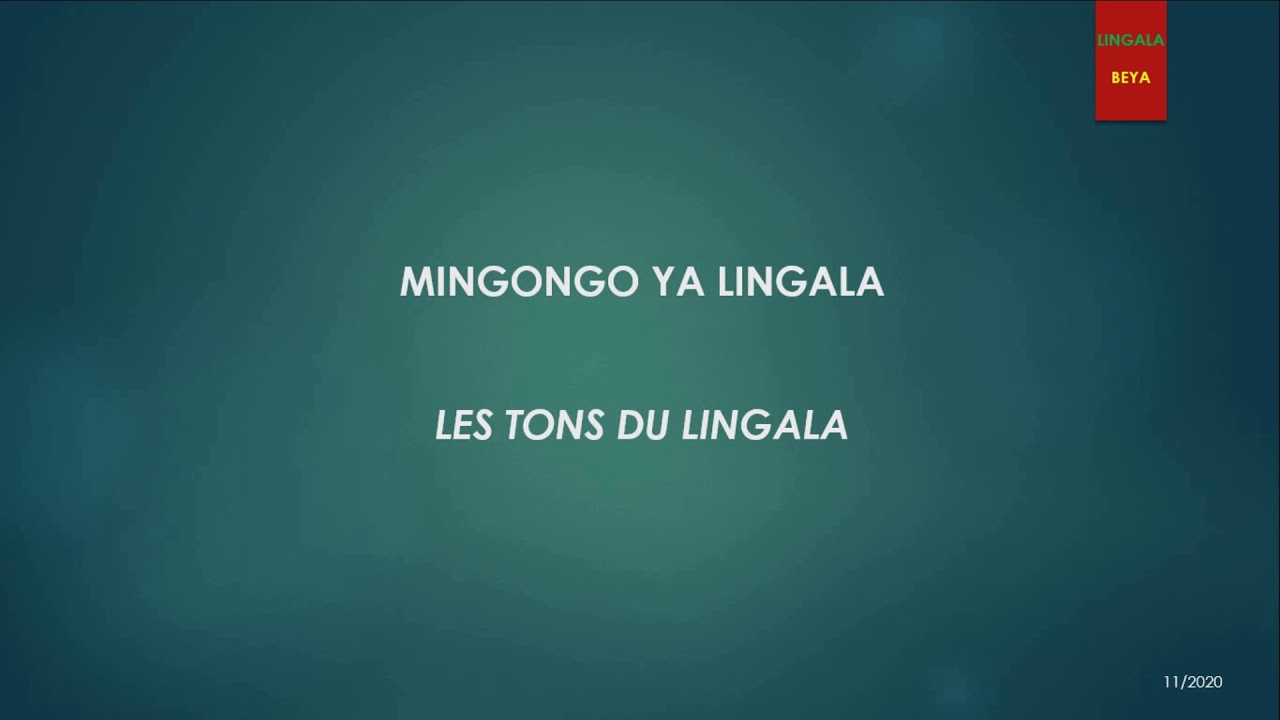 Les tons du lingala | mingongo ya lingala | lingala tones