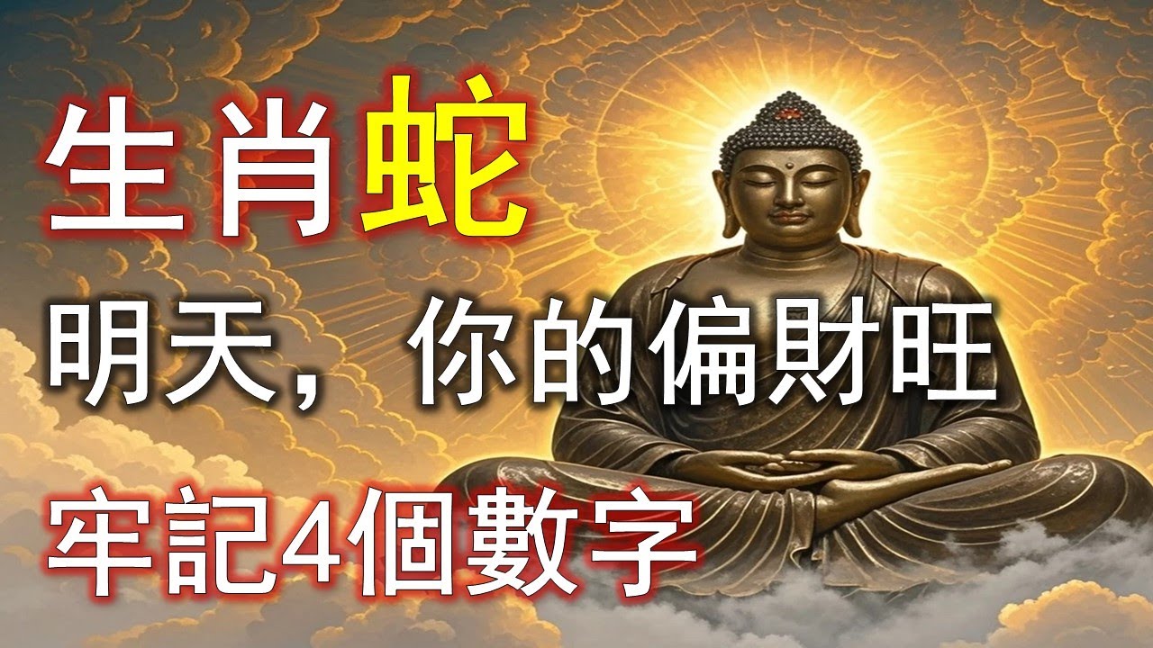 屬蛇人，明天，你的偏財旺，勞記4個數字。#生肖蛇#屬蛇#1953 蛇#1965 蛇#1977 蛇