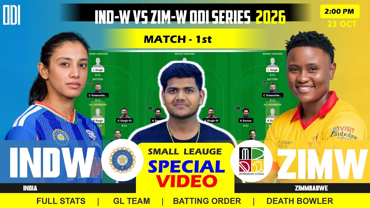 IND vs ZIM Dream11 Prediction || ZIM-W vs IND-W  Dream11 Prediction || IND-W vs ZIM-W 1ST ODI Match 