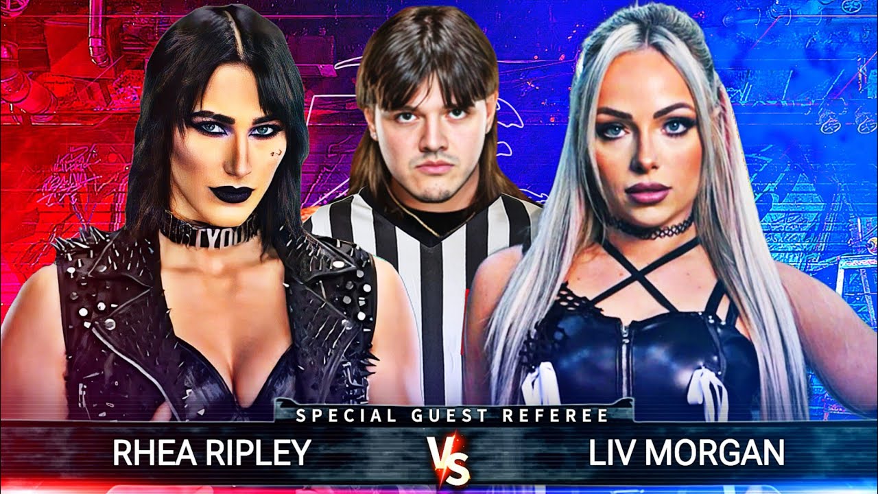 WWE 2K24 - Special Guest Referee Match - Rhea Ripley Vs Liv Morgan - Singles Match