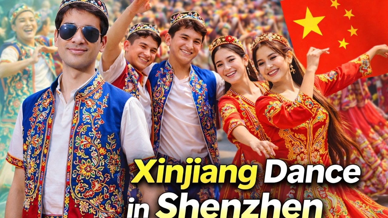 Xinjiang Dance in Shenzhen?! 😱 I Didn’t Expect This at Lianhuacun Park! (Part 2)