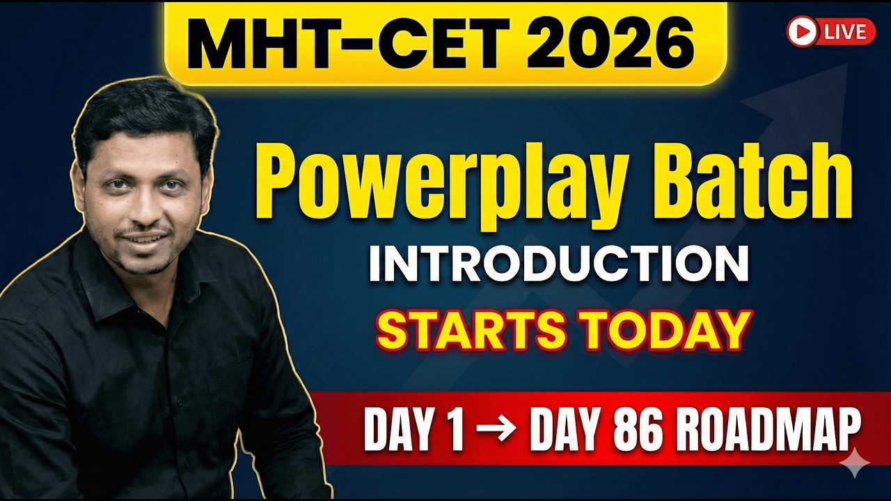 MHT CET 2026 Preparation Strategy LIVE 🔥| 99%ile | 84 Days Study Roadmap After Boards | with RK SIR