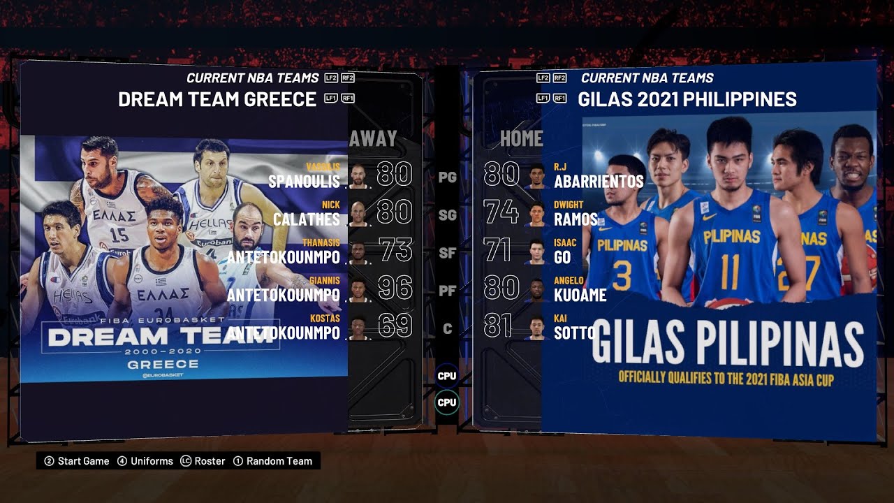 NBA 2K21 l Philippines vs Greece l FIBA 2K l