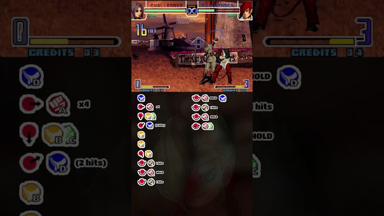 Combo 100% de Whip con Pasos | KOF 2002