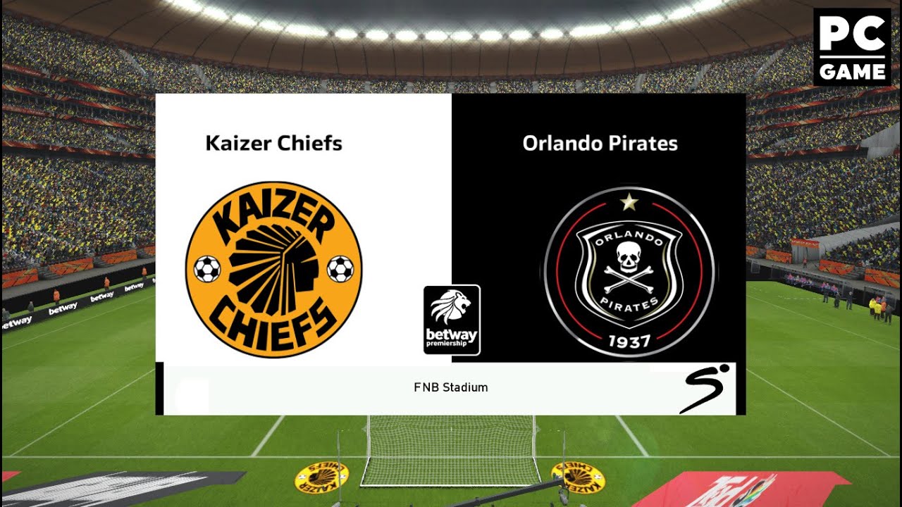 Kaizer Chiefs vs Orlando Pirates| Betway Premiership Patch| Pes 2017 PC Game| REALISTIC GRAPHICS]