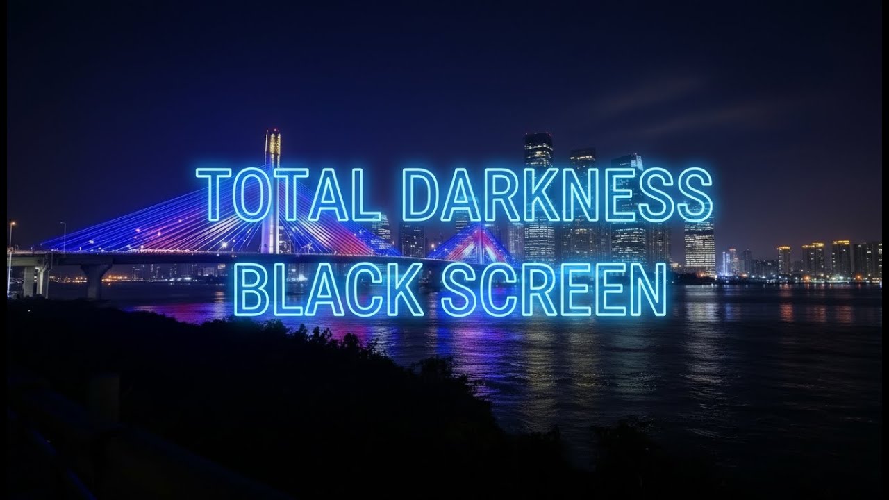 Total Darkness Sleep Music  10 Hours of Gentle River & Soft Pads