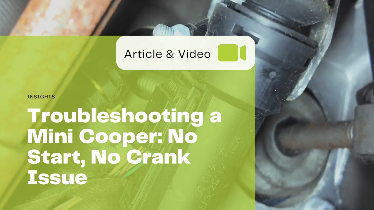 Mini cooper No start, No crank A0C1+A0C2