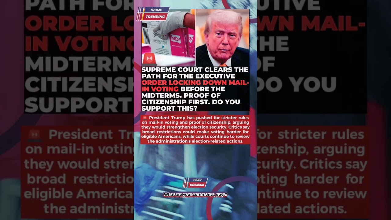 Supreme Court Ruling Opens New Debate Over Trump&rsquo;s Mail-In Voting Order&mdash;What Happens Next? #Breaking