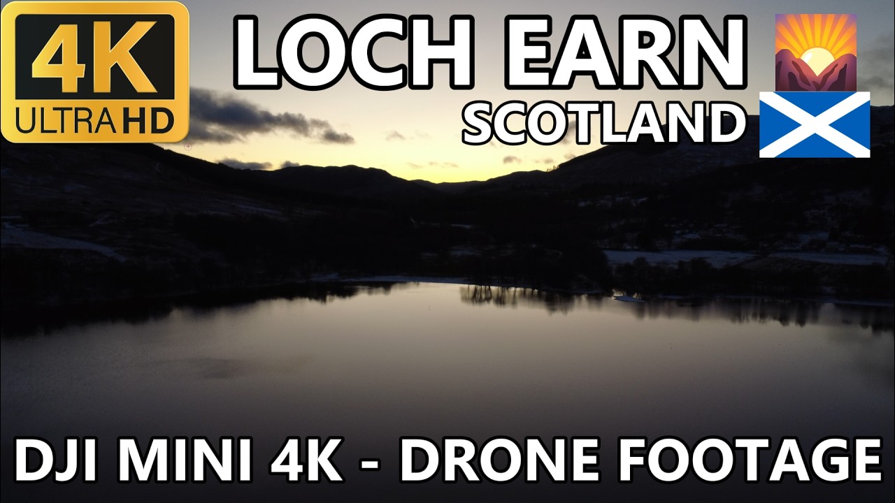 Loch Earn, Scotland - DJI Mini 4K Drone Footage