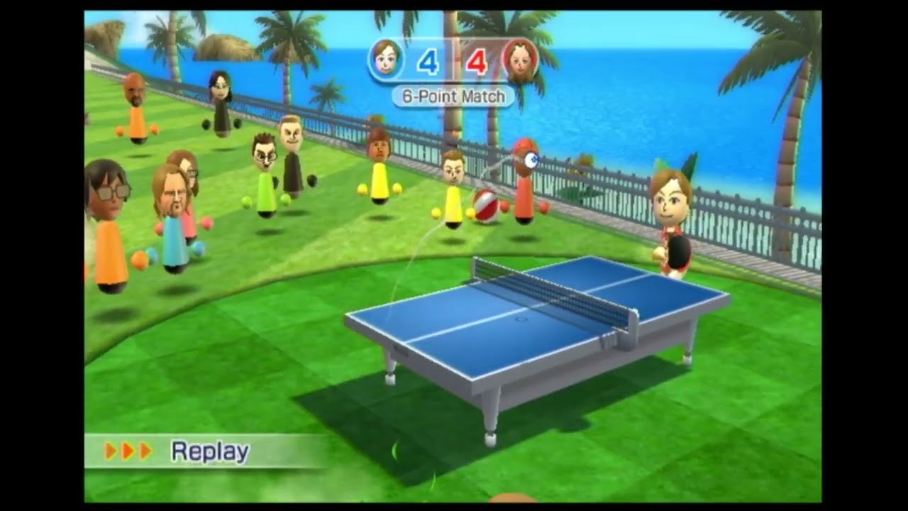 Wii Sports Resort Table Tennis Match