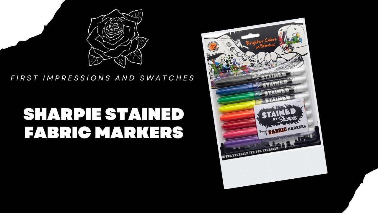 Sharpie Stained Fabric Markers - Swatches