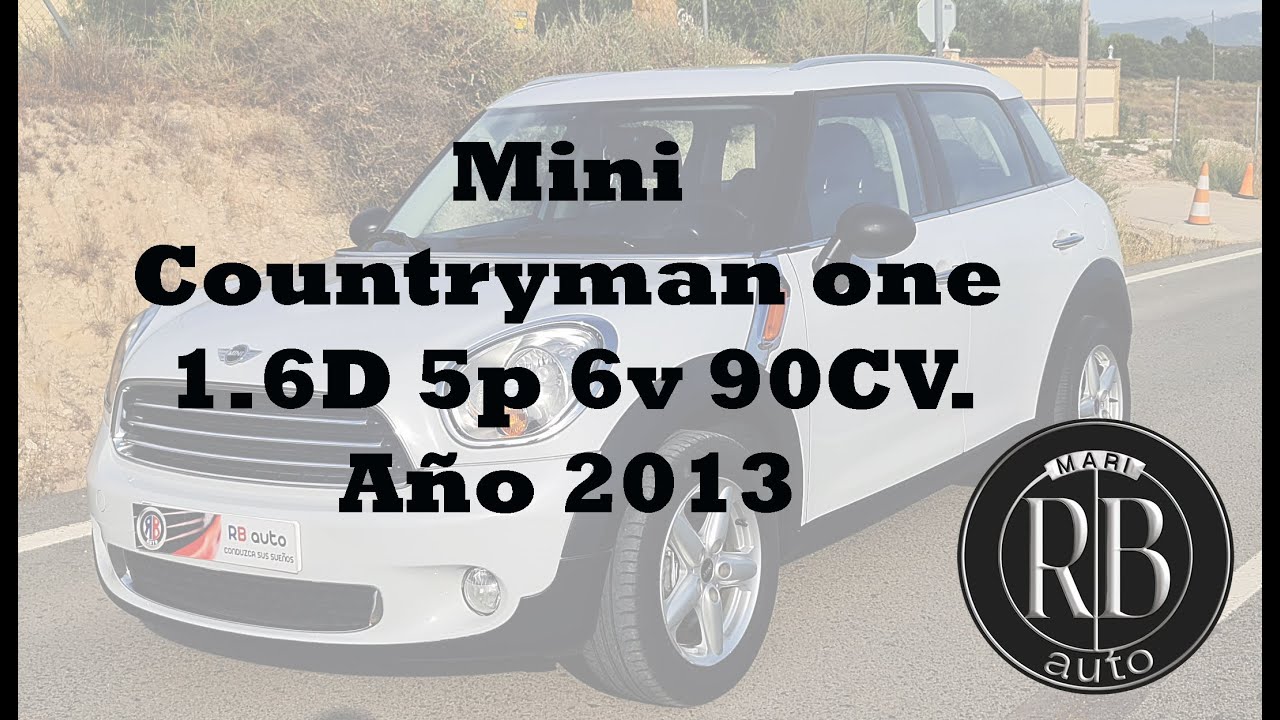 Mini Countryman one 1.6D 5p 6v 90CV. Año 2013