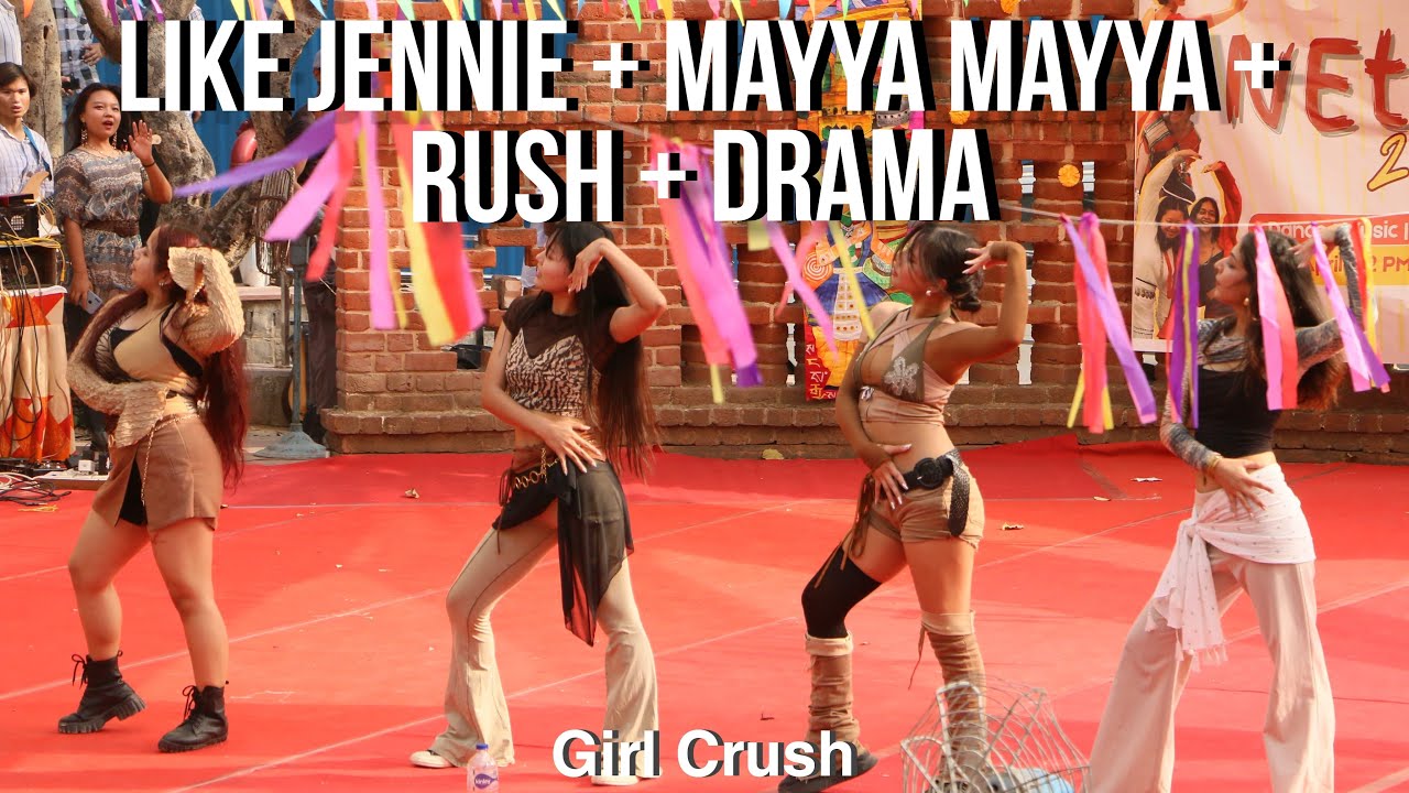 [KPOP IN PUBLIC 🇮🇳] Like Jennie + Rush + Mayya + Drama | NEtym ’25 – Hindu College Fest Performance