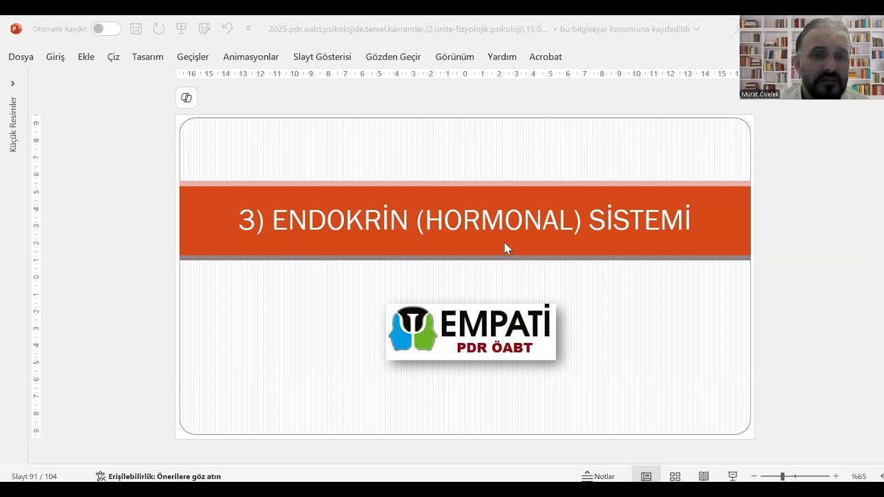 Fizyolojik Psikoloji-6 (Hormonal sistem)