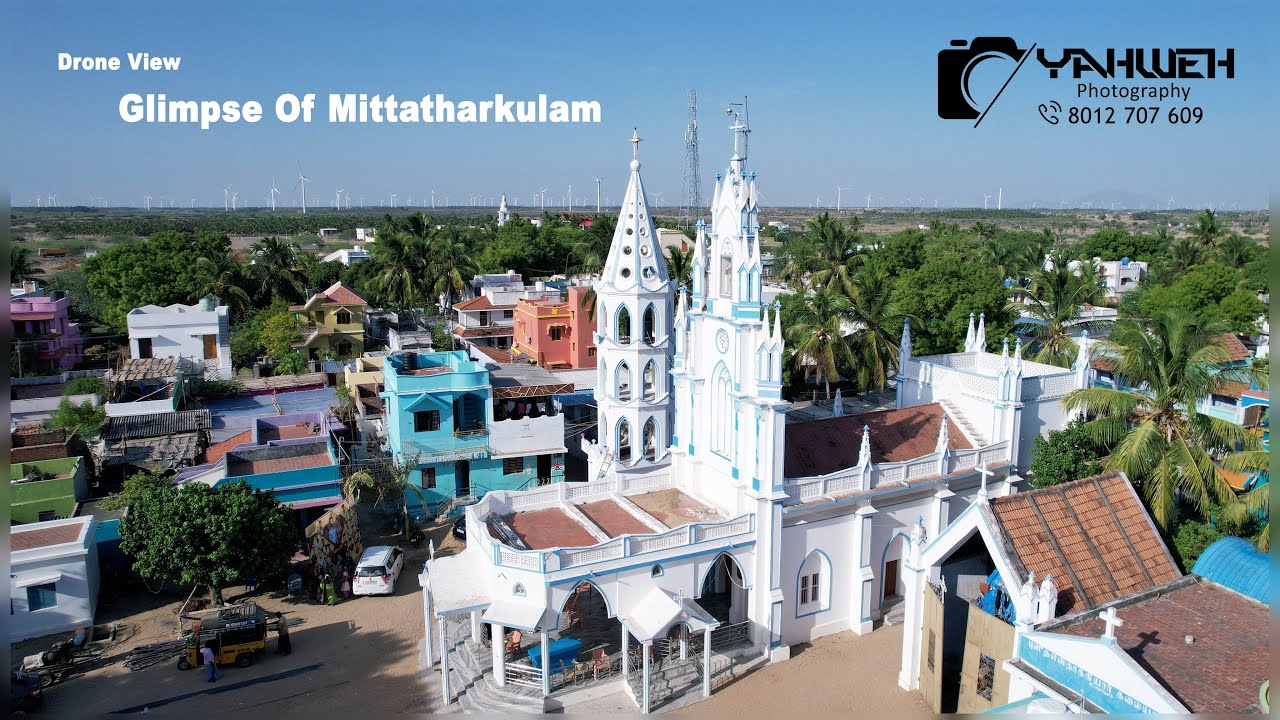 கழுகுப்பார்வையில் மிட்டாதார்குளம் ஊரின் அழகு | யாவே போட்டோகிராபி | 8012707609 |