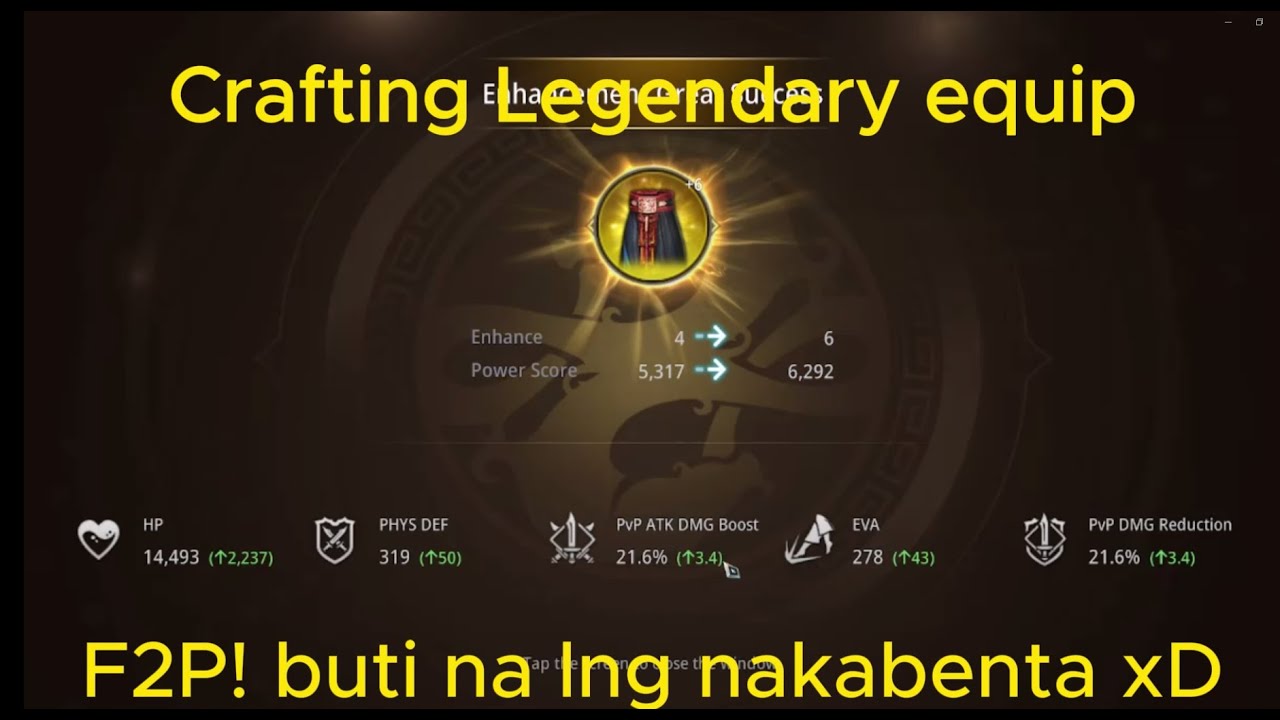 MIR4 CRAFTING 2ND LEGENDARY EQUIP