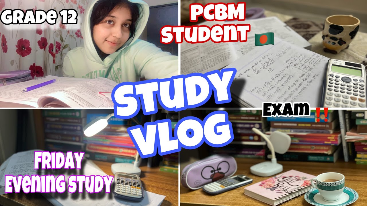 Friday Study vlog📚|Evening to Late Night study of PCMB student⏰|Sheikh Rezwana Raisa #studentlife