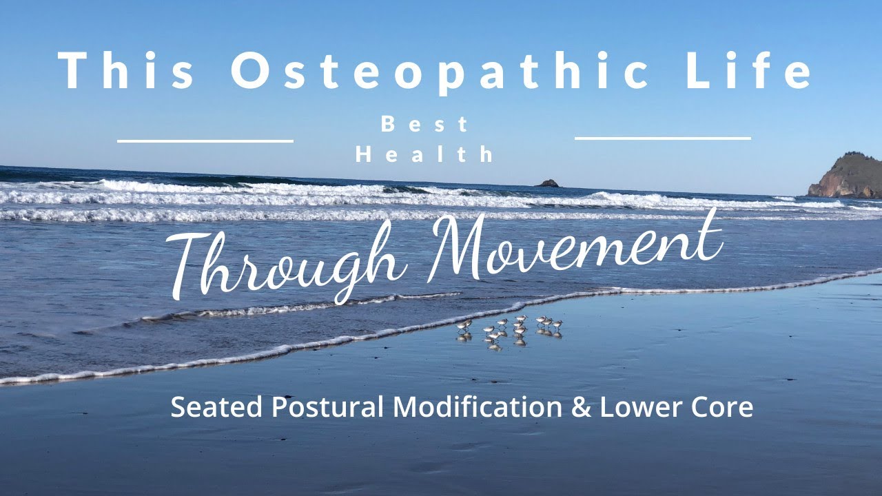 This Osteopathic Life: Seated Postural Modification & Lower Core