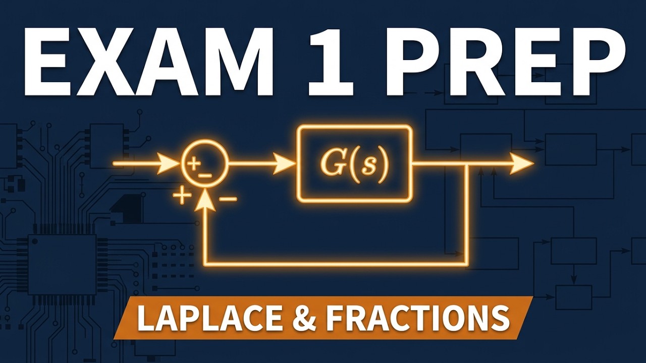 Controls Exam1 Prep Part 1 [Intro Laplace Partial Fractions]