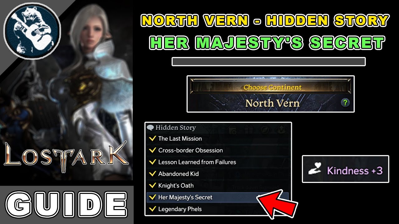 Her Majesty's Secret Location in Lost Ark | North Vern Hidden Story Locations Guide
