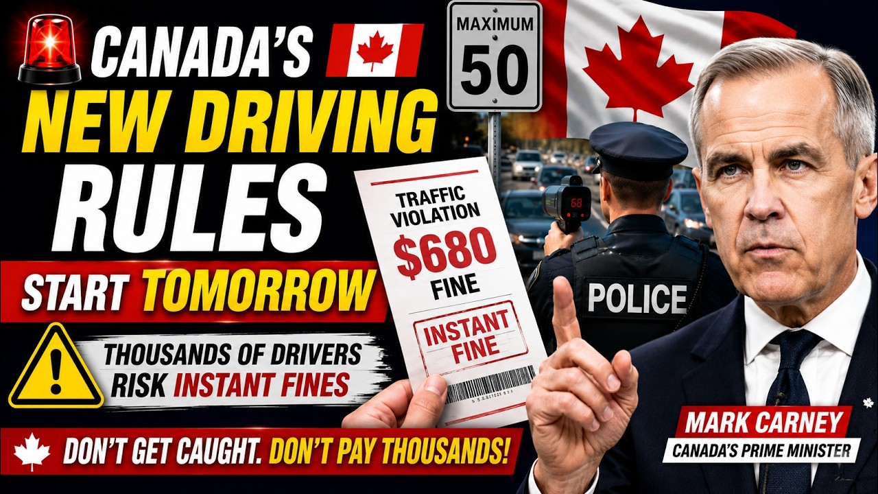 🚨 Canada&rsquo;s New Driving Rules Start TOMORROW | Thousands Risk Instant Fines in 2026 🇨🇦