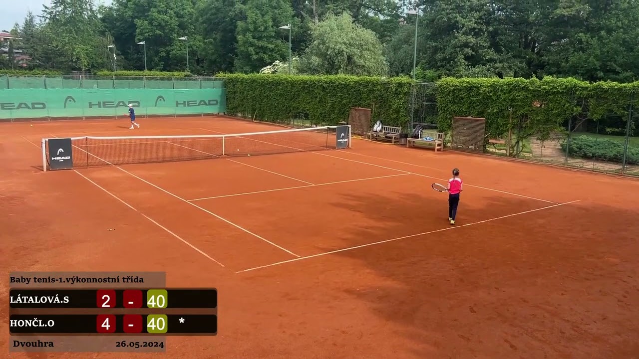 Baby tenis-1.výkonnostní třída Praha 26.5.2024 Látalová vs. Hončl 2:6 4:6
