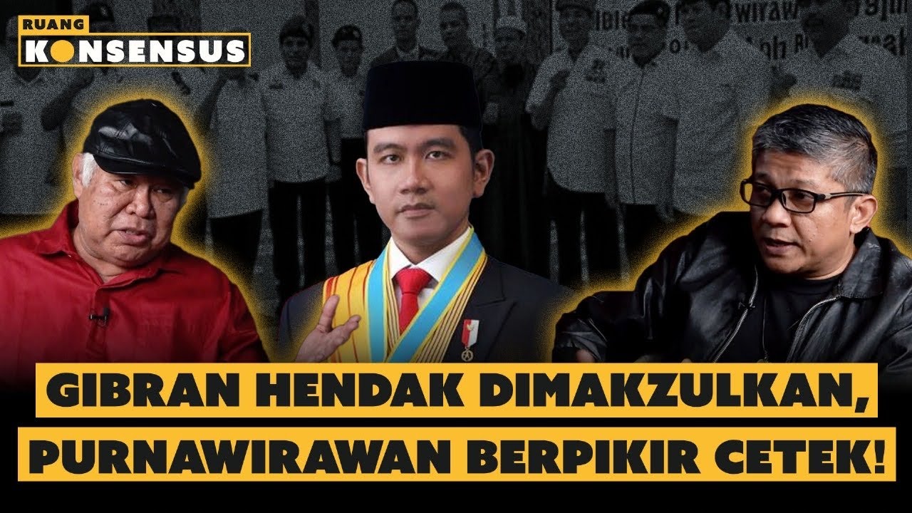 Saya Menolak Gabung Forum Purnawirawan Makzulkan Gibran❗ | Ruang Konsensus