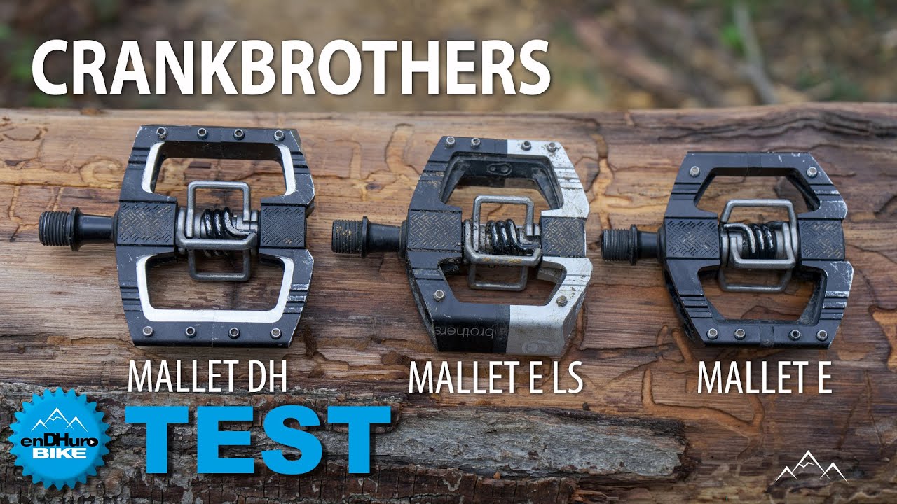 Test comparatif - Pédales automatiques CRANKBROTHERS Mallet E + Mallet DH + Mallet E LS