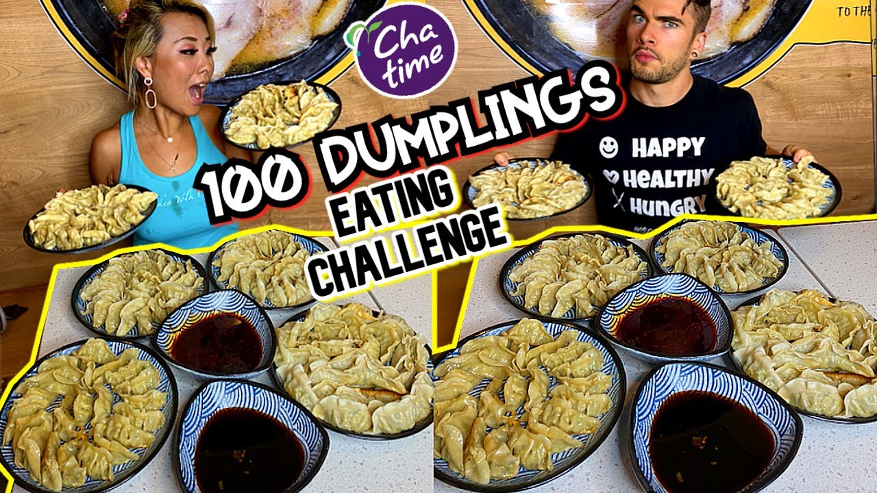 100 DUMPLINGS EATING CHALLENGE at Chatime in Nashville, TN!!! #RainaisCrazy #EattheSouth