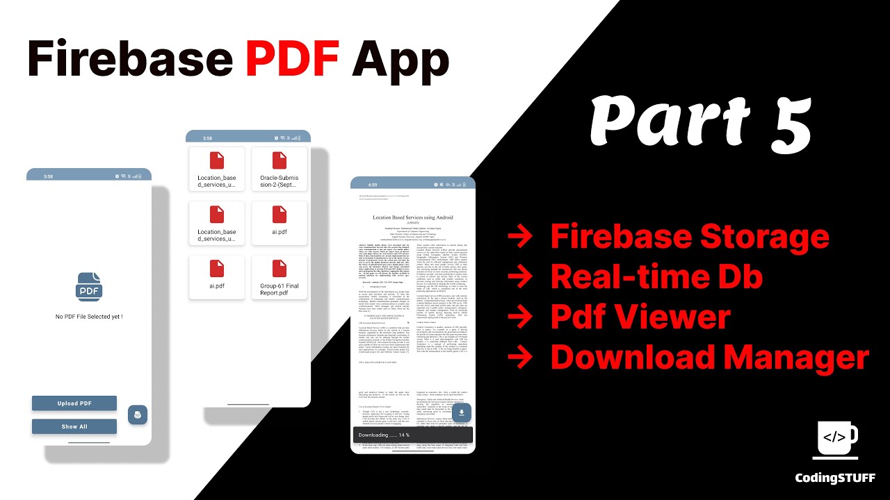 Firebase PDF App Part 5 - Downloading Pdfs with Download Manager
