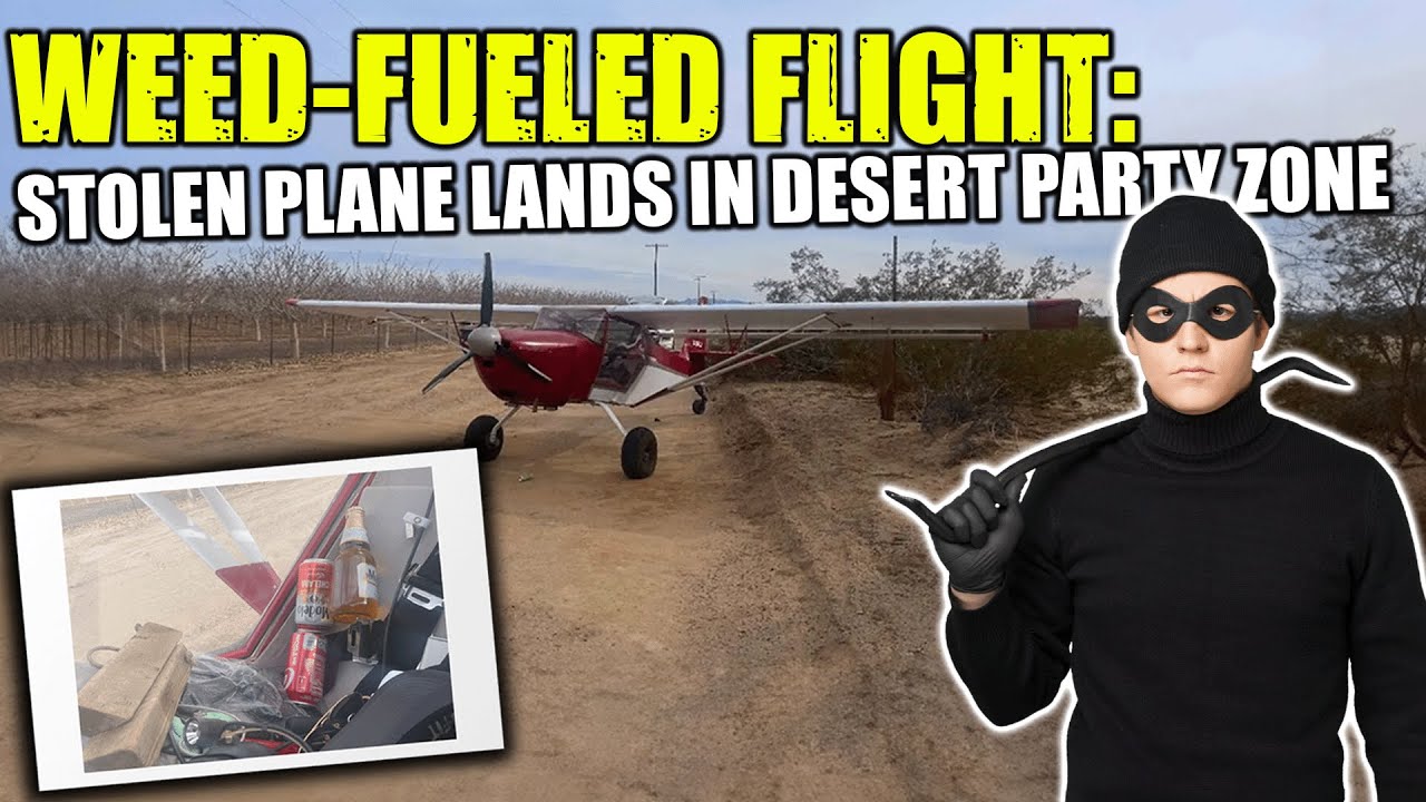 Dude steals plane from Vegas Airport, lands in the middle of nowhere with weed and beer cans galore