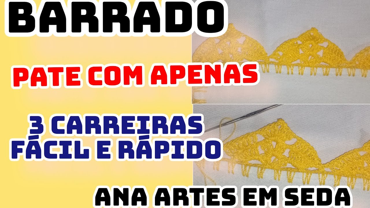 Barrado pate exclusivo com apenas 3 carreira em linha seda fácil e rápido .