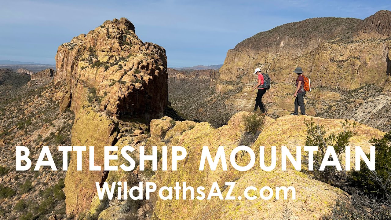 An adventurous scramble, squeeze, and slide to the summit of Battleship Mountain